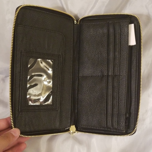 Betsey Johnson Rose Striped Wallet - Picture 3 of 3